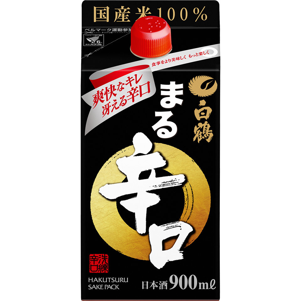 国内外の人気集結！ 送料無料 白鶴酒造 白鶴 サケパック まる辛口 3000ml紙パック×8本 4本×2箱 fucoa.cl