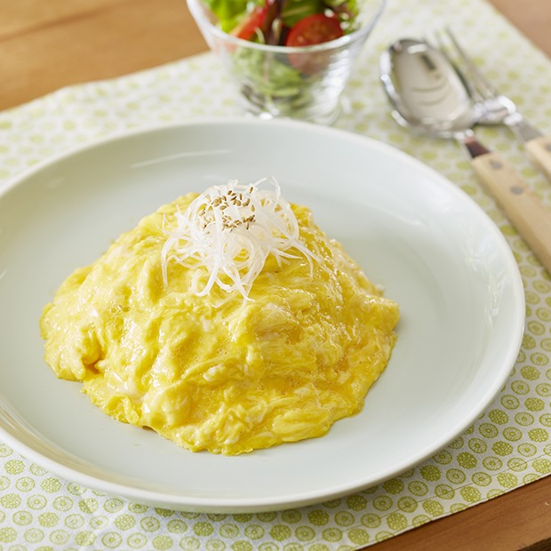 豚肉ときのこの大人の和風オムライス 豚肉ときのこの大人の和風オムライス
