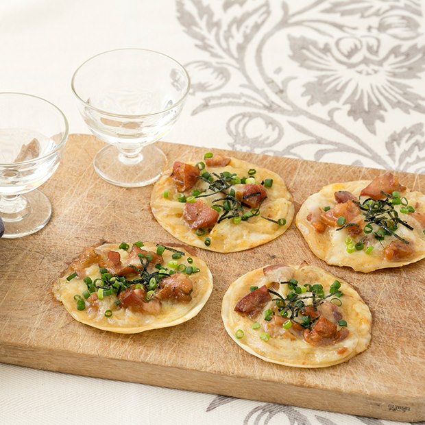 餃子の皮でひとくちピザ 餃子の皮でひとくちピザ