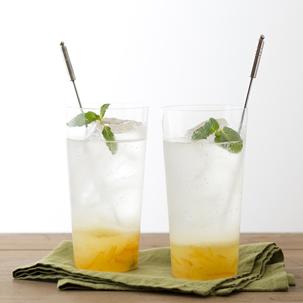 柚子ジンジャーのソーダカクテル 柚子ジンジャーのソーダカクテル